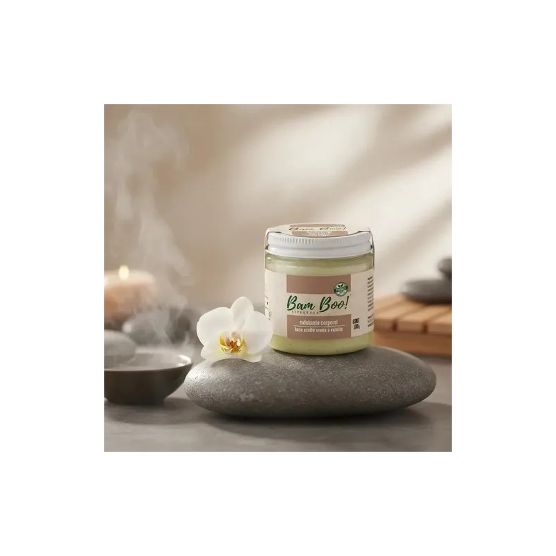 Exfoliante Corporal Base Aceite Aroma Vainilla 100g Bam Boo!
