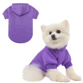 BINGPET Dog Hoodies - Fleece Lined Fall Dog Puppy Sweatshirt Soft Warm Sweater Winter Hooded Clothes for Small Medium Large Dogs & Cats