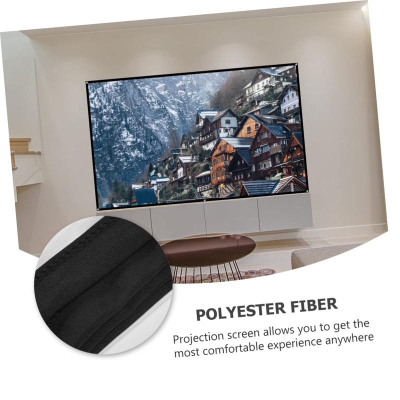 LABRIMP 1 Set Portable Folding Projector Screen Cloth Easy Setup