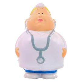 SQUEEZIES® Mr Bert® Dr. Berta - Squishy Figure for Stress Relief - Stress Ball Anti-Stress Activity Stress Management - Gift Work Colleagues Employees Customers Friends