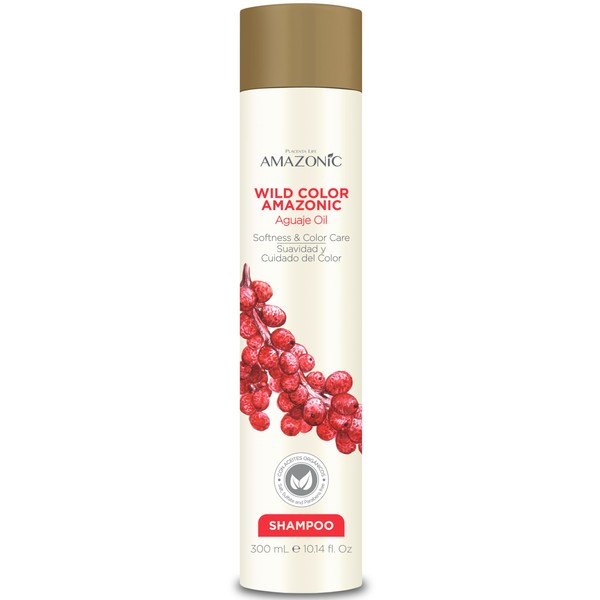 PLACENTA LIFE AMAZONIC Wild Color Shampoo With Aguaje Oil - For Color Treated Hairs - Softness and Color Care