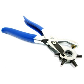 Toolzone Budget Revolving Hole Punch Pliers Leather, Card, Paper, Rubber, Plastic Etc