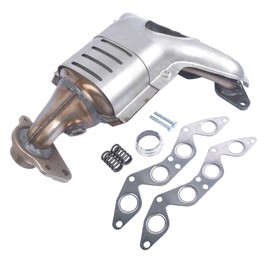 Weonefit Exhaust Manifold w/Catalytic Converter Replacement for Honda Civic 4 cylinder 1.7L 2001-2005 18160-PLM-A50 18160-PLM-A00 674-608