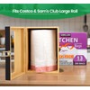 Libreshine Extra Large Black Bamboo Trash Bag Organizer Roll Holder,