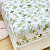 Mateju Single Fitted Sheets Floral Pattern, Soft Microfiber Bed Sheets