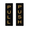 PATIKIL 6x2" Push Pull Door Sign, 1 Pairs Acrylic Self-Adhesive