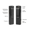 Body Mounted Camera 1080P Clip On USB Rechargeable Pocket Video
