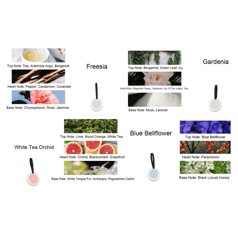 4PCS Scented Wax Sachet with Hanging Ropes Freshness Fragrance Sachet
