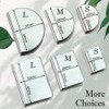 WANLIAN 8 Pcs Brushed Clamp Wall Mounted Glass Shelf Brackets