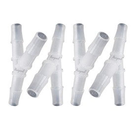 Horiznext plastic 3/8" Y shape 3 way barbed connector for air hose, water pipe. Food grade pp polypropylene barb fitting.