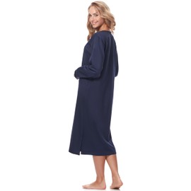 Merry Style Women's Long Sleeve Nightdress 91LW1, darkblue
