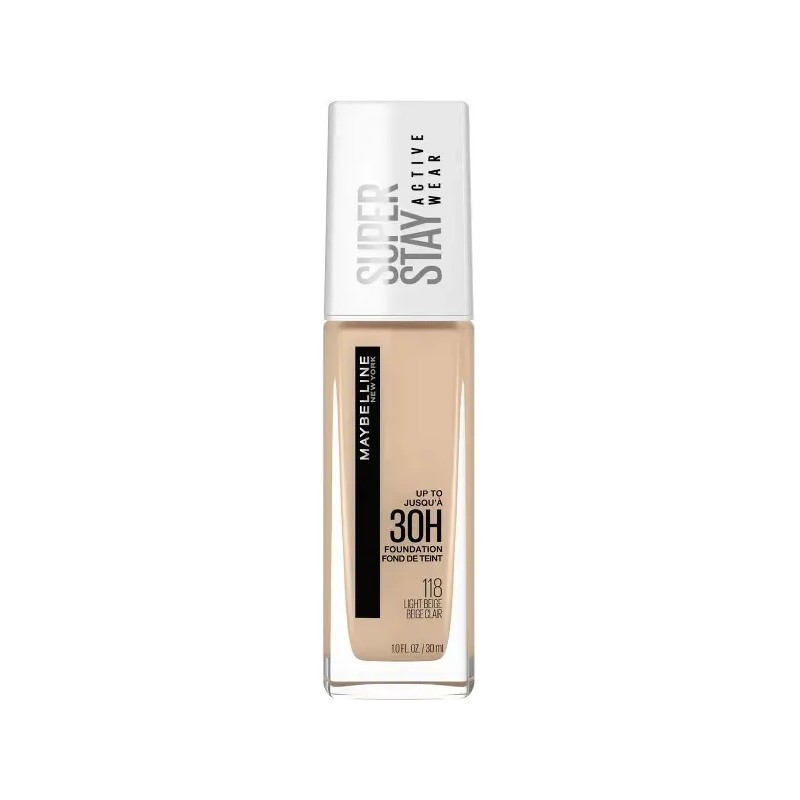Base Líquida Maybelline Superstay Active Wear Tono 118 Light Beige