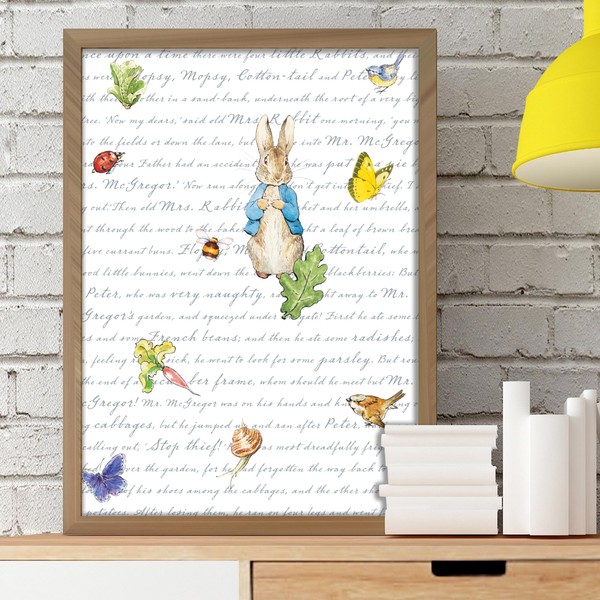 Themed Peter Rabbit Print - Peter Story Time Nursery Wall