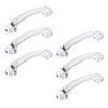 Geesatis Set of 6 Clear Acrylic Cabinet Handle Pull Hardware