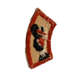 VTG Duck Bird Segment Patch Twill Orange Boy Scout BSA Raw Edge