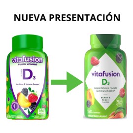 Vitafusion Gomitas Vitamina D3 2000 Iu 50mcg 150 Gomitas Sabor Frutal
