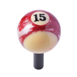 Mavota Billiard Ball Rod Stick Shift Knobs Brown 15X Gear Stick Shifter Knob Marbling Pool Ball Shifter Lever Knob Fit Most Automatic Manual Car Tuck Transmission Vehicle, W04B15, Brown 15X