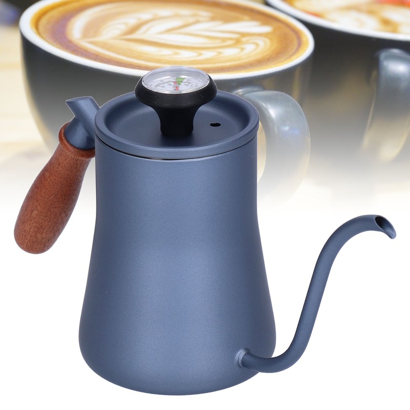 550ml Gooseneck Coffee Kettle Pour Over Coffee Maker with Thermometer