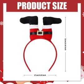 CavspkArt Christmas Headband,Cute Christmas Party Headbands,Christmas Hat Headwear for Kids and Adults,Novelty Xmas Costume Headbands Accessories for Christmas Party Favors (A,Santa Claus)