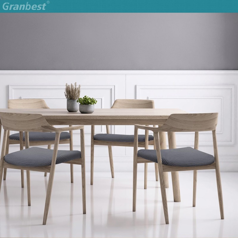 Granbest Jacquard Dining Chair Seat Covers Set of 4, High