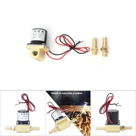 Fafeicy 0~0.8 MPa Solenoid Valve for Welding Machine, for Water Gas Aron CO2, G1/8 Inch Thread Type, -10~55 ℃ Working Temperature (DC24V)