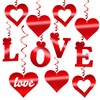 Valentine's Day Decorations Red Heart Hanging Decoration Love Heart Swirl