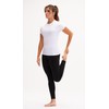 DEVOPS Women's Compression Workout Athletic Shirt (Large, White/White)