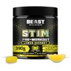 Beast Stim Pre Workout Powder 300mg Caffeine, Beta Alanine -