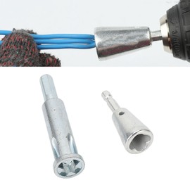 Wire Twisting Tool, Wire Twisting Tools Stripper Twister, Stripper and Twister, Twist Tool for Drill, silver