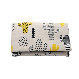 Plan B, Compact Cactus Wallet 15 x 9 cm with Wallet and Slots for 5 Credit Cards, Patterned Beige, Patterned Beige, coin purse