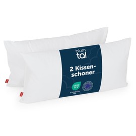 Blumtal Set of 2 Waterproof Cushion Covers, 40 x 80 cm, Cushion Protector with Zip, Breathable, Anti-Dust Mite, Oeko-Tex® 100 Certified