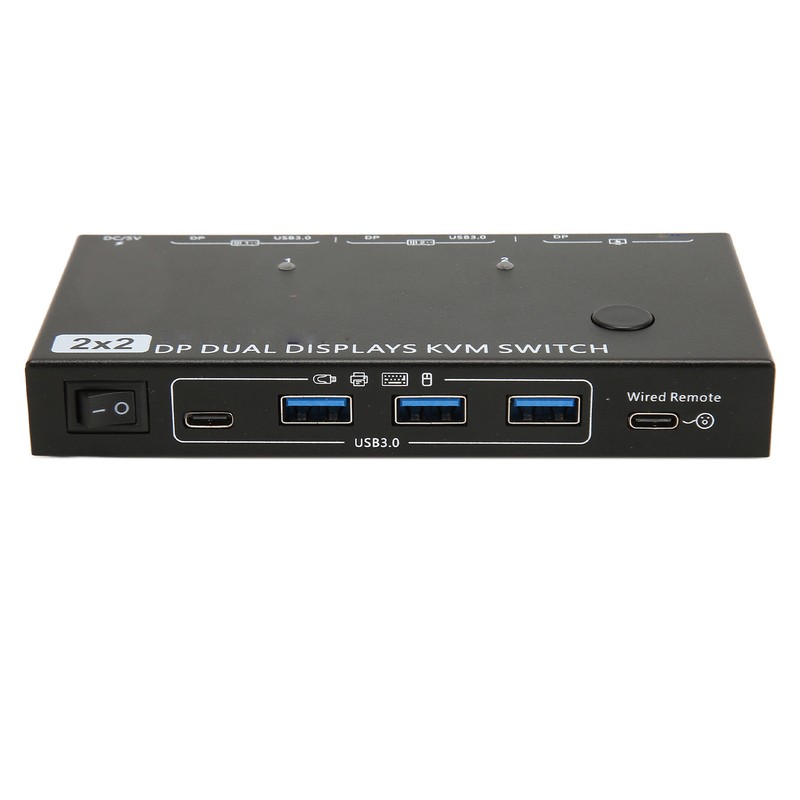 DisplayPort KVM Switch 2 In 2 Out 8K 30Hz 4