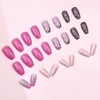 Coffin Press on Nails Medium Fake Nails Pink False Nails