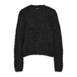 Noisy may Women's Nmsassy L/S O-Neck Knit FWD Noos Pullover, black