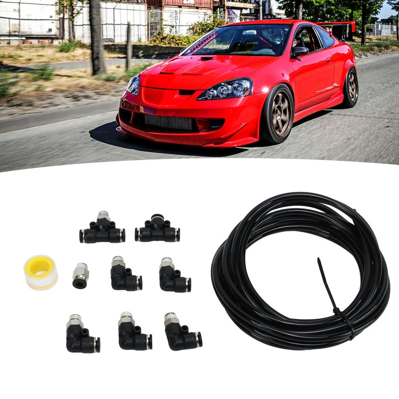 Turbo Vacuum Fitting Kit Turbocharged Wastegate Solenoid Connector Set for