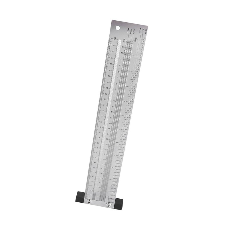 Ultra Precision Marking Ruler Stainless Steel Woodworking Scribing Ruler Gauging