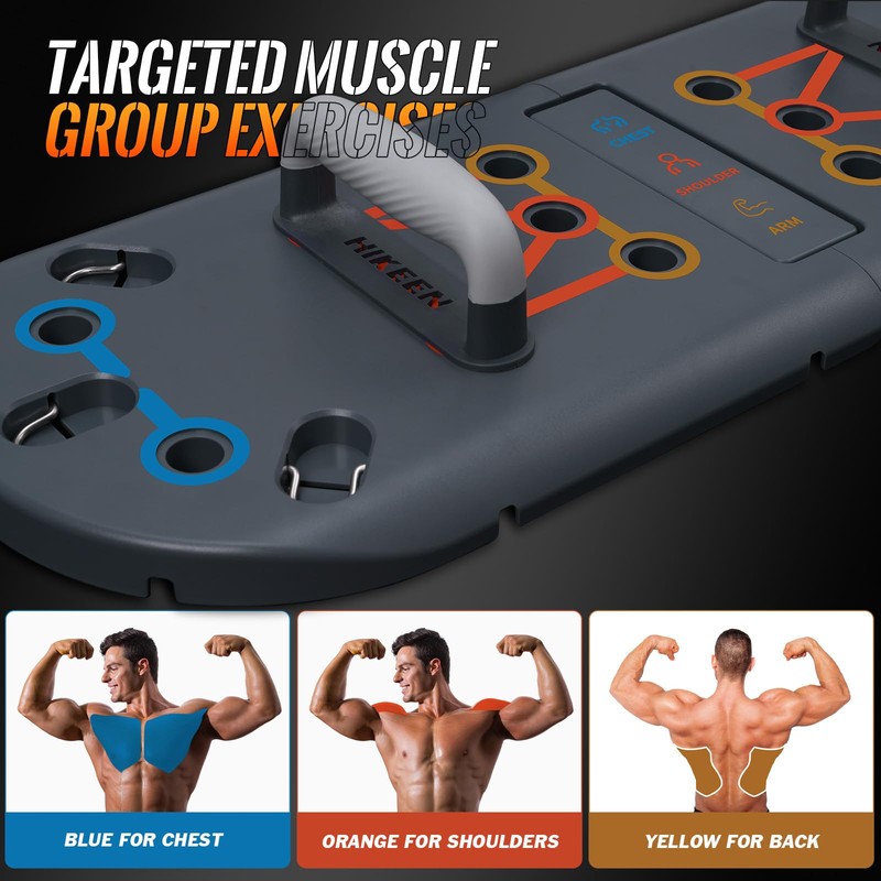 Hikeen Push Up Board - Portable Push Up Bar for