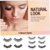 Mikinona Natural False Eyelashes Pack 10 Pairs Full Length Lashes