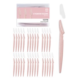 Eyebrow Razor for Women, 30 Pcs Dermaplane Razor for Women Face, Multipurpose Face Wheat Pink Razors for Women and Men by MoHern