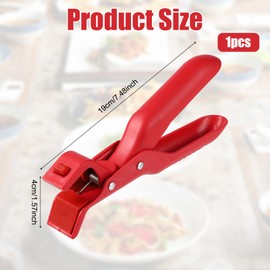 Anti-Scald Bowl Holder Clips, Insulation Hot Plate Gripper Silicone Anti Heat Clip Multi-Function Bowl Dish Gripper Tongs Clamp for Pots Bowls Plates Cooking Kitchen Oven Microwave Steamer (Red)
