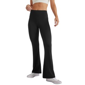 SEAJOJO Women's High Waist Bootcut Yoga Pants Tummy Control Workout Flare Leggings Black