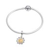 Hoobeads - Colgante con diseño de Girasol en Plata de