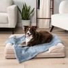 PetAmi Dog Blanket for Small Dogs Blue, Fluffy Soft Puppy