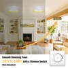 BrightHome Flush Mount Ceiling Light White, 13in 2600LM 25W, LED