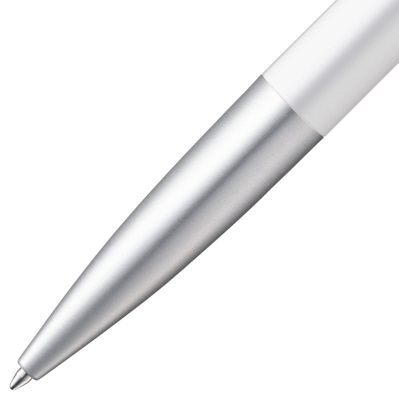 LAMY NOTO 283 Simple Ballpoint Pen Plastic White/Silver with Triangular