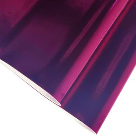 HYANG 2 Rolls Matte Metal PU Faux Leather Roll: 30cm x 135cm Fabric PU for Bags, Bows, Earrings DIY Crafts (Hot Pink)