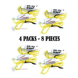 4 Pair 99 uF Bass Blockers 400Hz - 4 Ohm / 200Hz - 8 Ohm 5 1/4" 6" 6 1/2"