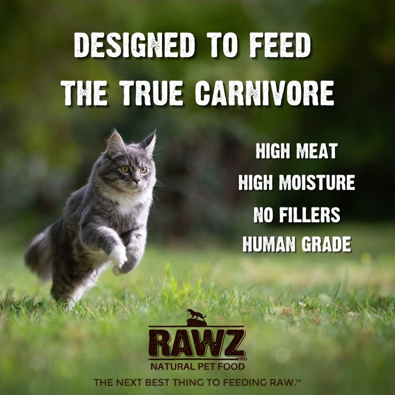 Rawz Natural Premium Shredded Canned Cat Wet Food - Grain