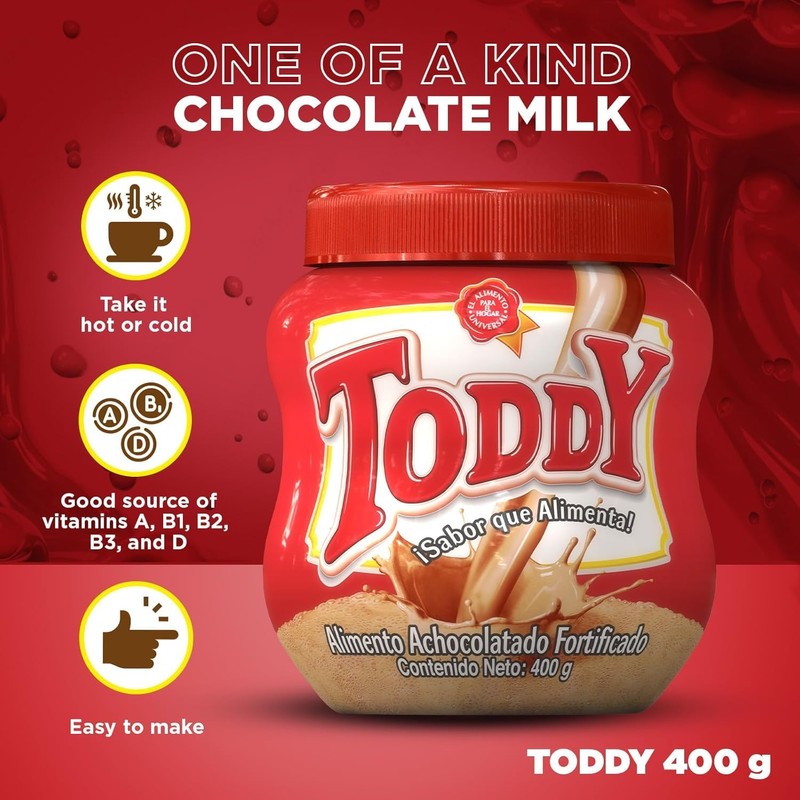 Toddy Chocolate Drink Mix 400gr Venezuela 3 Pack