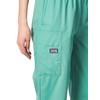 CHEROKEE Women's Workwear Elastic Waist Cargo Scrubs Pant, Surgical Green,